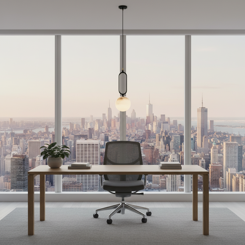 Alabaster | Lampa Wisząca z Owalnym Pierścieniem