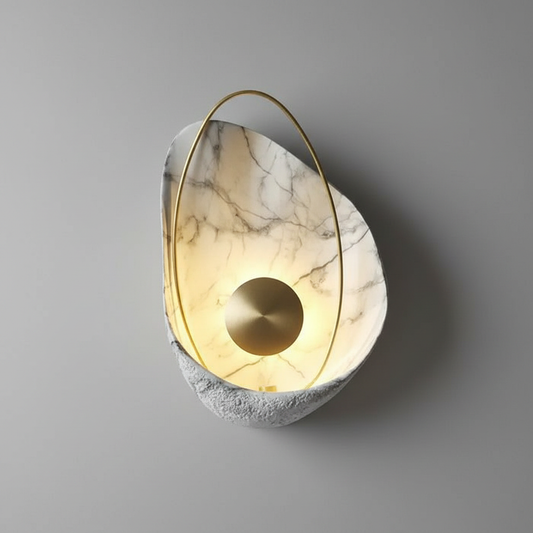 Artisan Shell | Kinkiet Ścienny z Marmuru 27 cm