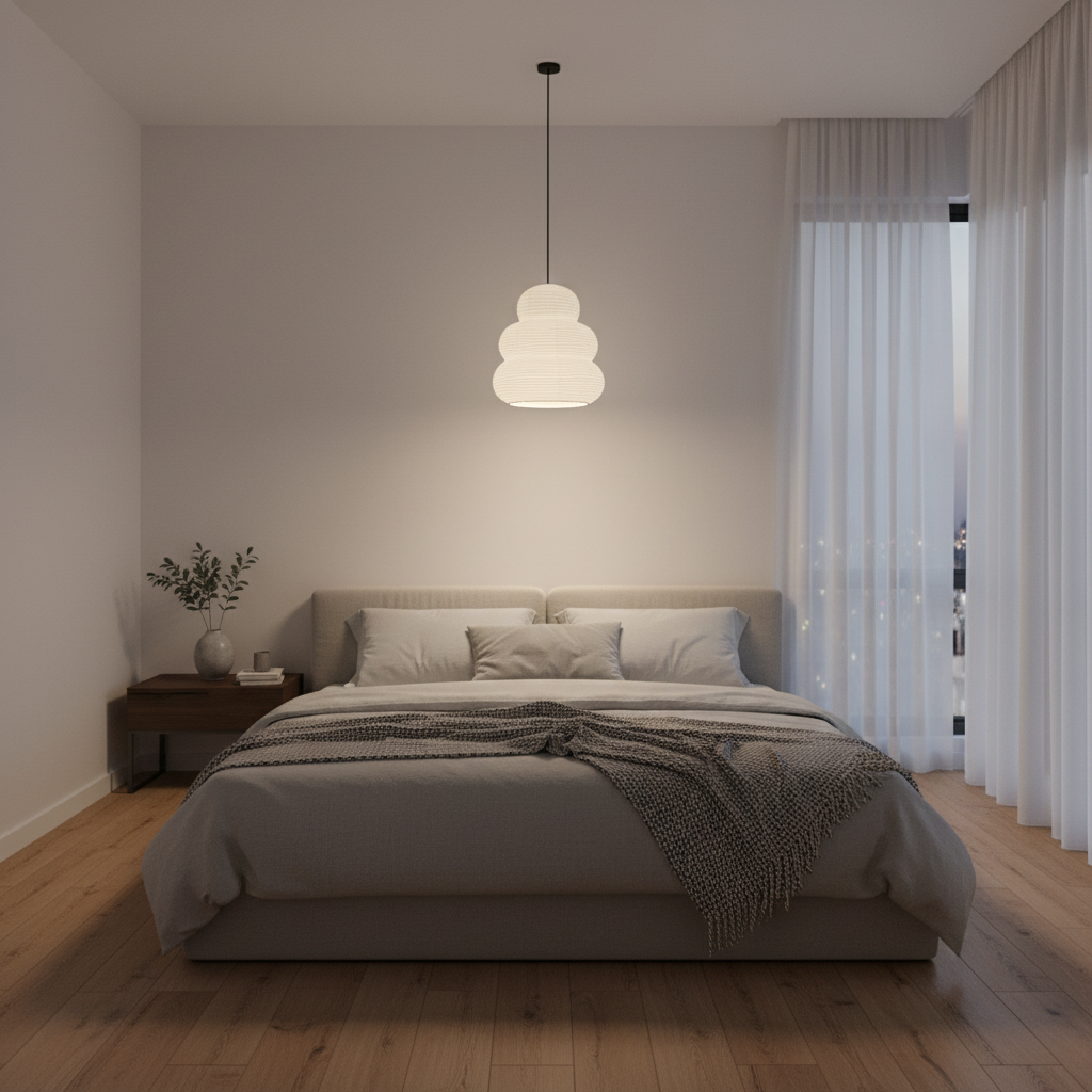 Lampa Wisząca Akari Gourd Washi | Żyrandol do Salonu