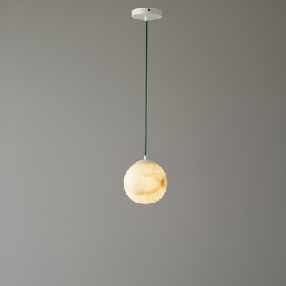 Lampa Wisząca Alabaster Globe | Lampa do Salonu Nowoczesna