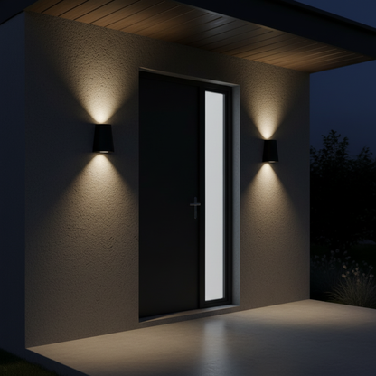 Lampa Zewnętrzna Nordic Aluminium IP65 | Wodoodporna Lampa Nad Drzwi
